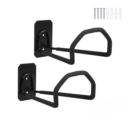Wall Hose Holders, Set of 2 – Black, Heavy-Duty Iron