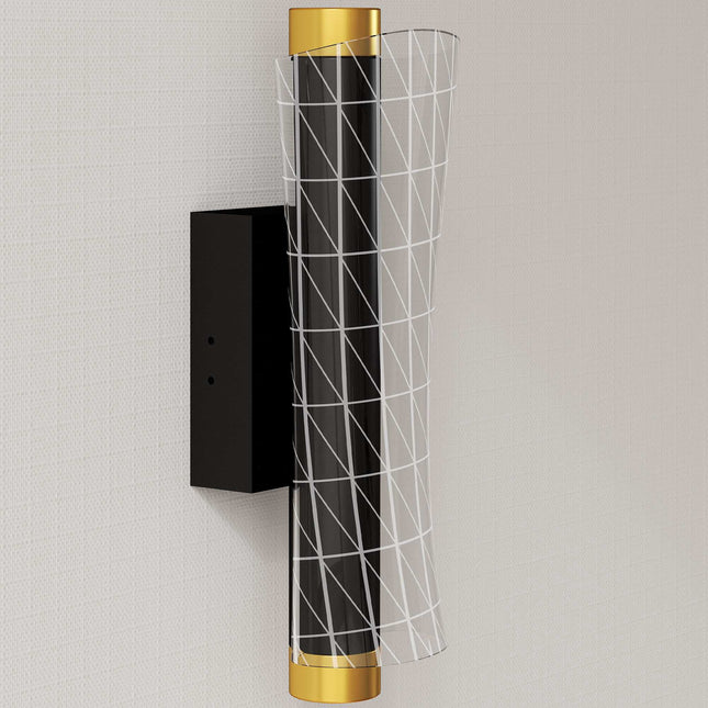 Wall Lamp Set, Geometric Design, 3 Light Colors, 9W LED