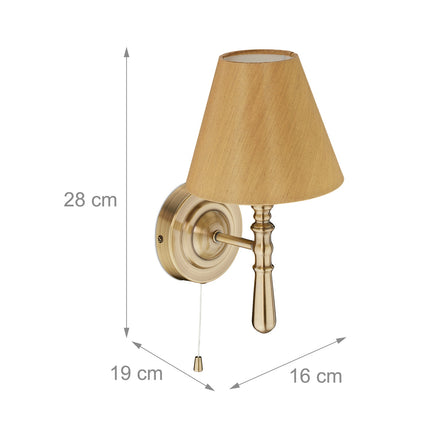 Wall Lamps, 2-Pack, Fabric Shades, Indoor Use