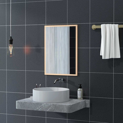 Decorative wall mirror with hooks, 50x70cm for the home