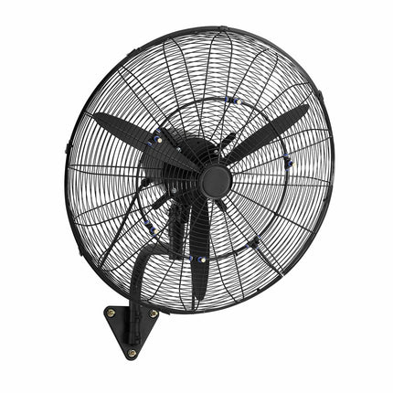 Wall Mount Fan 24-Inch, Oscillating Misting, IP44, 3-Speed