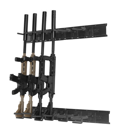 Wall Mount Gun Rack, 6-Slot Steel Rifle Holder, Padded