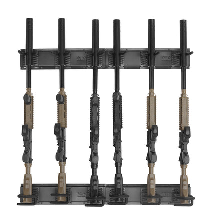 Wall Mount Gun Rack, 6-Slot Steel Rifle Holder, Padded