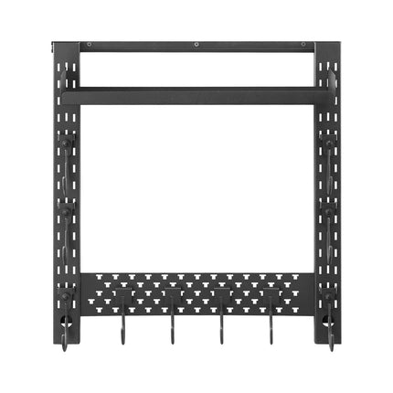 Wall-Mount Gun Rack with Tray, Holds 3 Rifles Shotguns