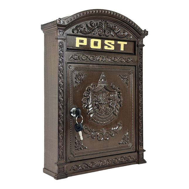 Wall-Mount Mailbox – Antique Cast Aluminum, A4 Slot