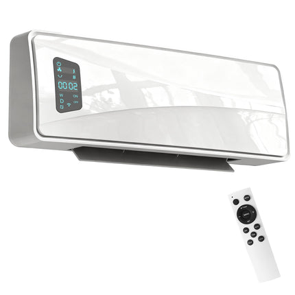 Wall-Mounted 2000W Ceramic Heater with Timer & LED Display