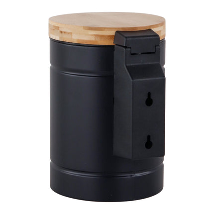 Wall-Mounted 3L Cosmetic Bin, Black – Soft-Close Lid