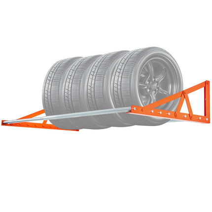 Wall-Mounted Adjustable Tire Rack, 31–56 in, 400 lb