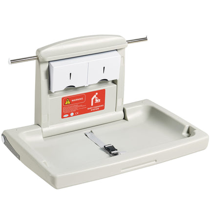 Wall-Mounted Baby Changing Station, Fold-Down, HDPE