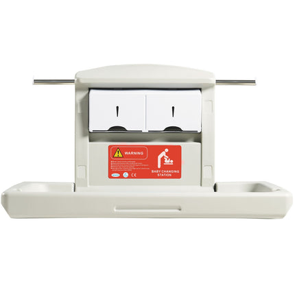 Wall-Mounted Baby Changing Station, Fold-Down, HDPE