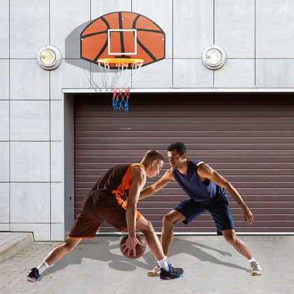 Wall-Mounted Basketball Hoop, 26 x 17.5 Shatterproof Backboard