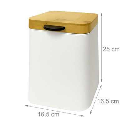 Wall-Mounted Bathroom Bin, 3L, Soft-Close Lid
