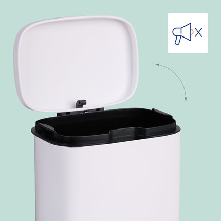 Wall-Mounted Bathroom Bin, 3L, Soft-Close Lid
