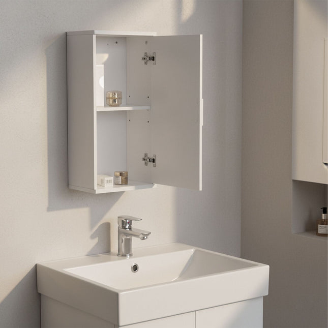 Wall-Mounted Bathroom Cabinet – Narrow, 2 Compartments, Adjustable