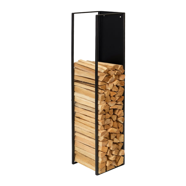 Wall-Mounted Firewood Rack – Indoor Log Storage