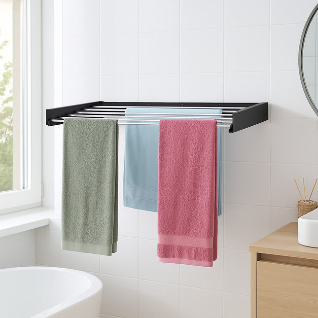 Wall-Mounted Foldable Clothes Airer, Indoor/Outdoor