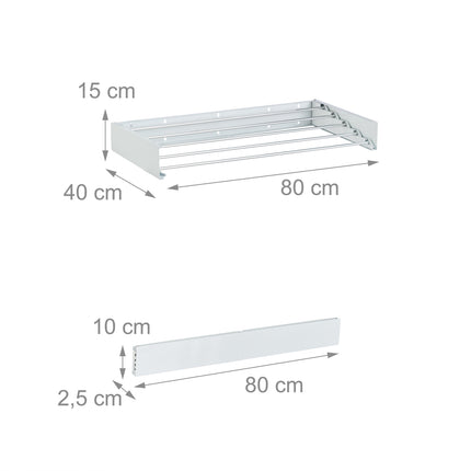 Wall-Mounted Foldable Clothes Airer, Space-Saving