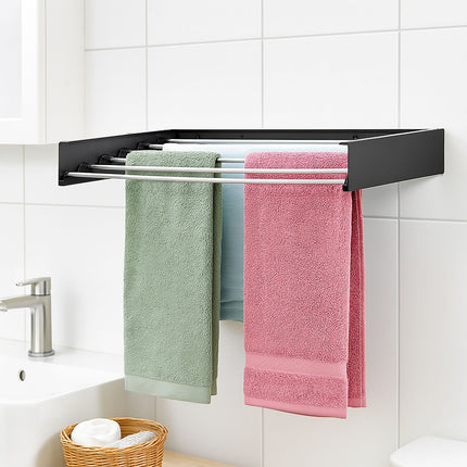 Wall-Mounted Foldable Clothes Airer – Space-Saving Drying Rack