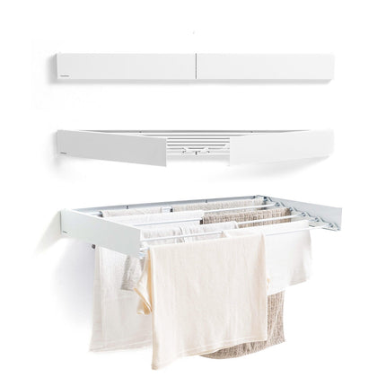 Wall-Mounted Foldable Clothes Drying Rack, 6 Bars