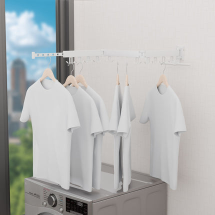 Wall-Mounted Folding Clothes Airer – Aluminum, Space-Saving