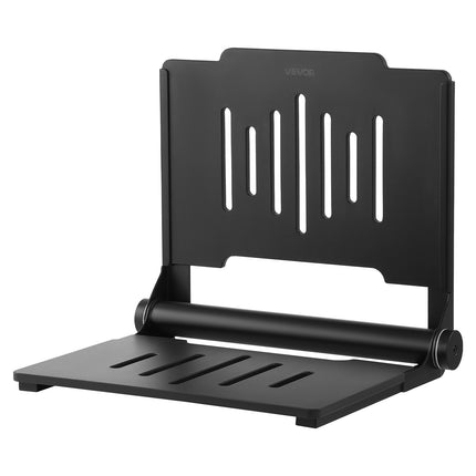 Wall-Mounted Folding Shower Seat With Backrest, 180kg
