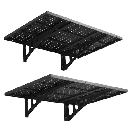Wall-Mounted Garage Shelving, 2-Tier Steel, 254 kg
