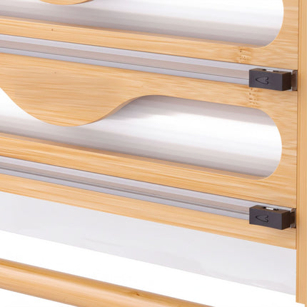 Wall-Mounted Kitchen Roll Holder with Foil Cutter