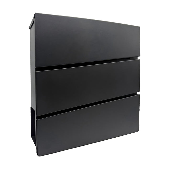 Wall-Mounted Letterbox with Magazine Holder, Rain Cover