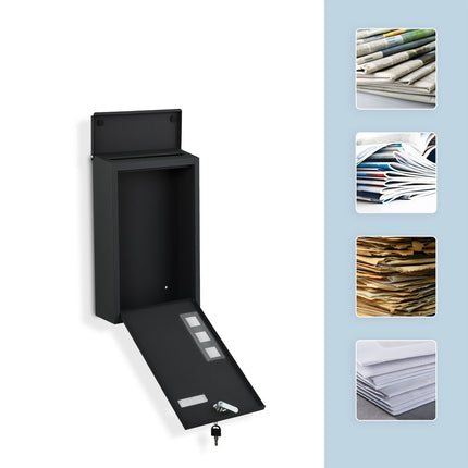 Wall-Mounted Letterbox with Viewing Windows