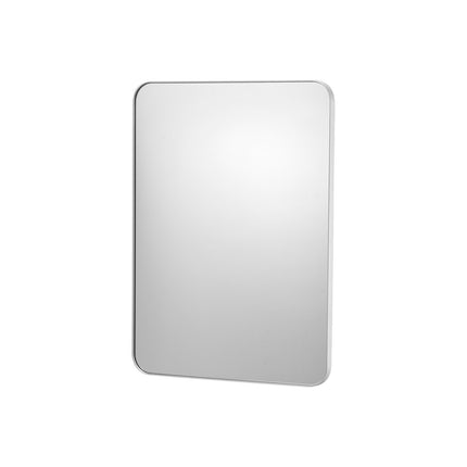 Wall Mounted Makeup Mirror, 22 x 30 in, Aluminum Frame, Rectangular