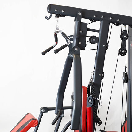 Wall-Mounted Pull-Up Bar with Hooks