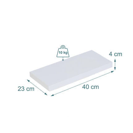 Wall-Mounted Shelf With Metal Bracket, Floating Display