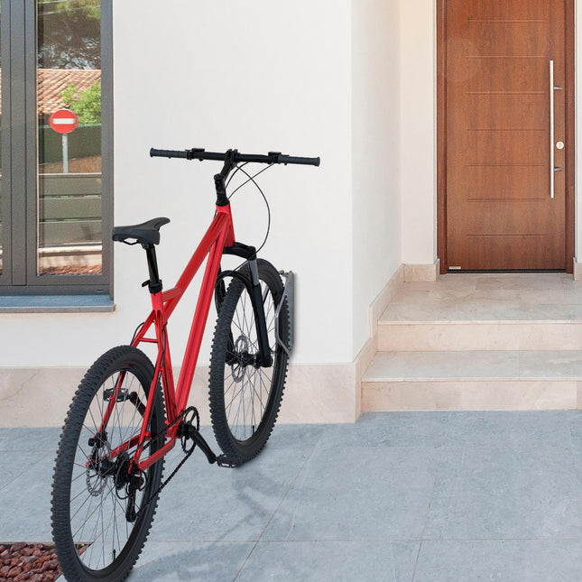 Wall-Mounted Swivelling Bike Rack Set, Steel