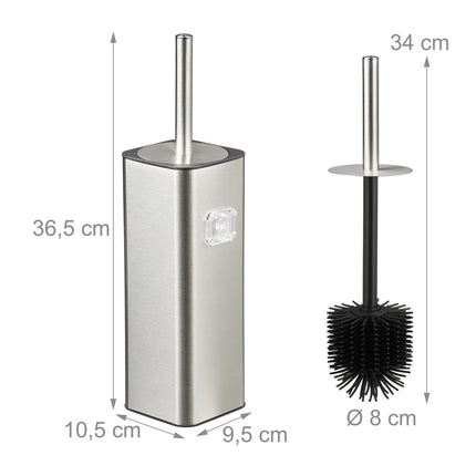 Wall-Mounted Toilet Brush Set, Flexible Head