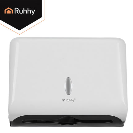 Wall-Mounted White Paper Towel Dispenser, ABS, 27cm