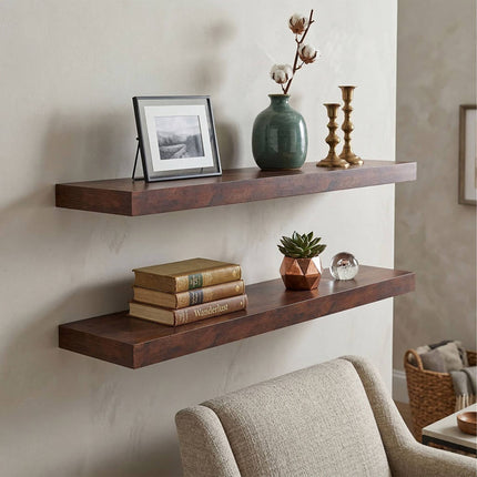 Wall Shelf, Wall-Mounted Floating, Metal Bracket