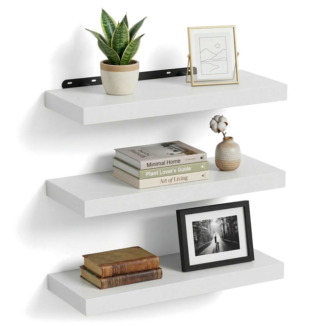 Set van 3 wandplanken - Hangende display voor decoratie