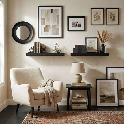Wall Shelves, Set of 3 – Hanging Display Ledges