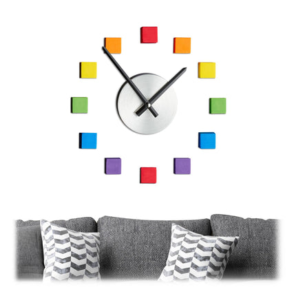 Wall clock DIY colorful