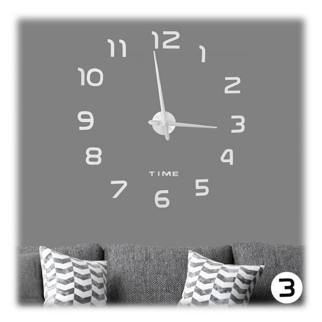 Wall clock DIY with 3D numbers