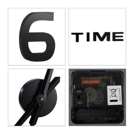 Wall clock DIY with 3D numbers
