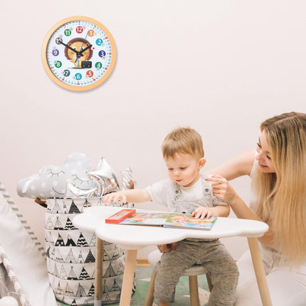 Wall clock for children "Lion