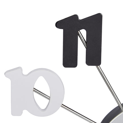 Wall clock without frame