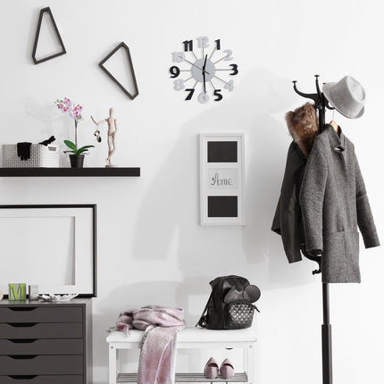 Wall clock without frame