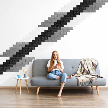 Wall decal set brick, self-adhesive