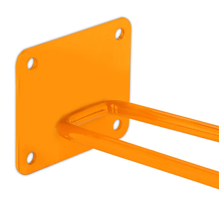 Wall hook made of resilient steel