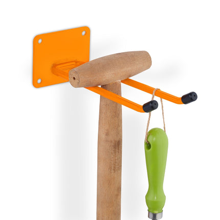 Wall hook made of resilient steel