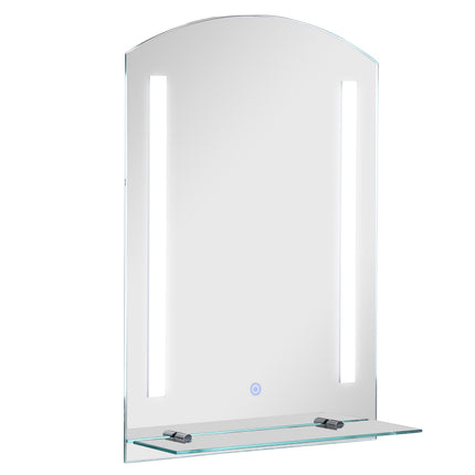 LED bathroom mirror with shelf, waterproof, 50x15.5x70cm