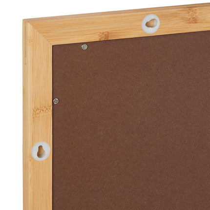 Wall mirror with bamboo frame