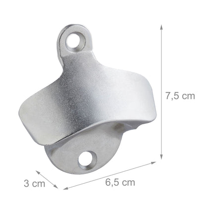 Wall mounted bottle opener - set of 5